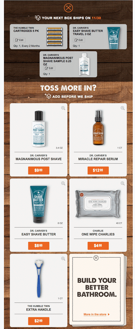 Retention drip campaign