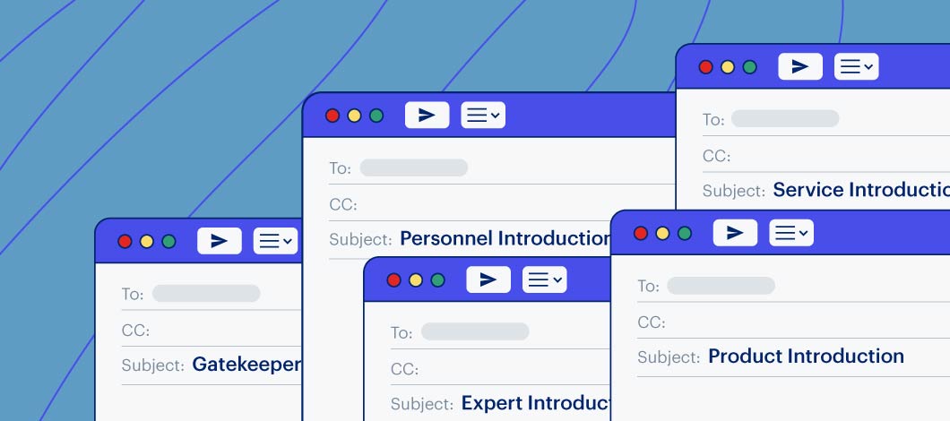 An array of open email messages. You can craft email templates that will be ready to customize and send to potential clients.