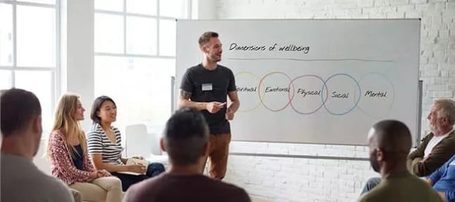 Encouraging healthy habits in the workplace can make employees happy.