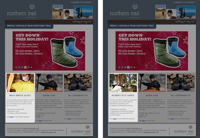 This dynamically curated newsletter is an example of marketing automation personalization.
