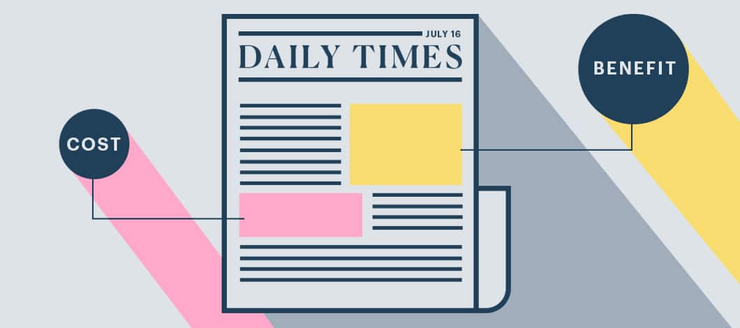 Cost and benefit daily times newspaper
