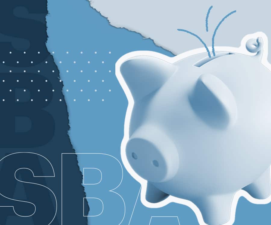 SBA Loan piggy bank