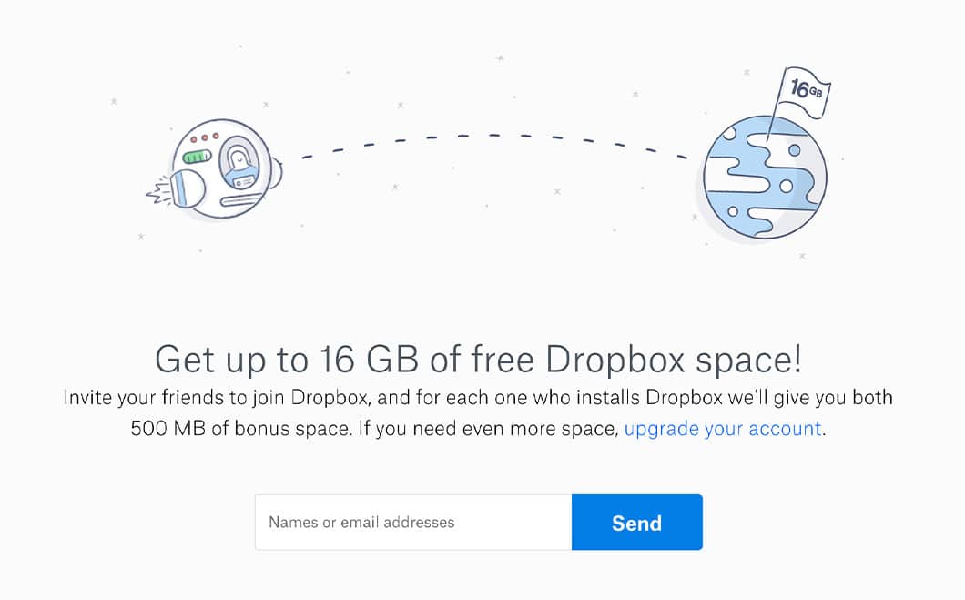 Lead-Generation Example: Dropbox