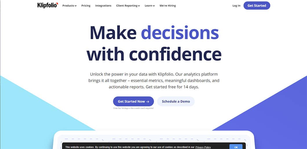 You might appreciate Klipfolio’s dashboard tool because it shows the most important KPIs first.