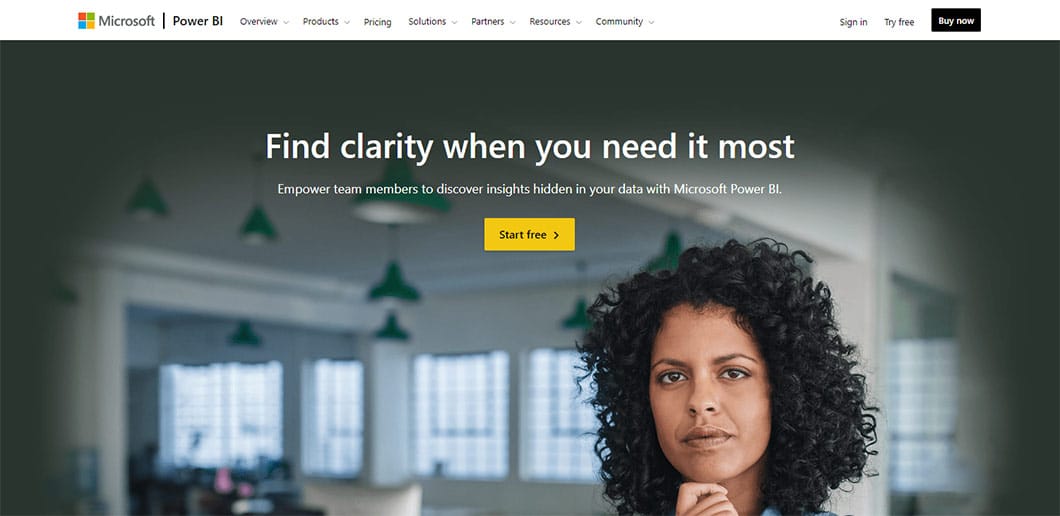 Microsoft Power BI helps users create reports using key performance indicators and branding.