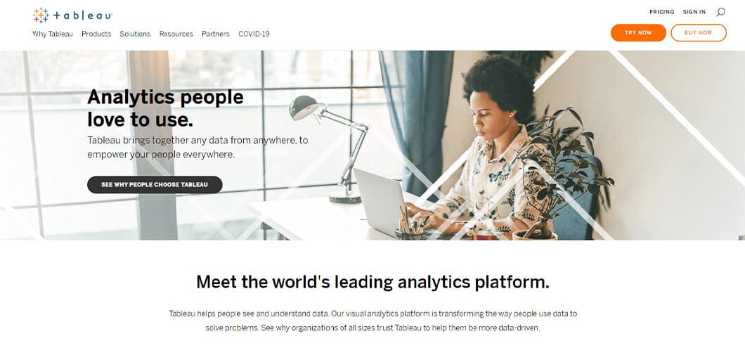 Tableau makes business analysis accessible to users.