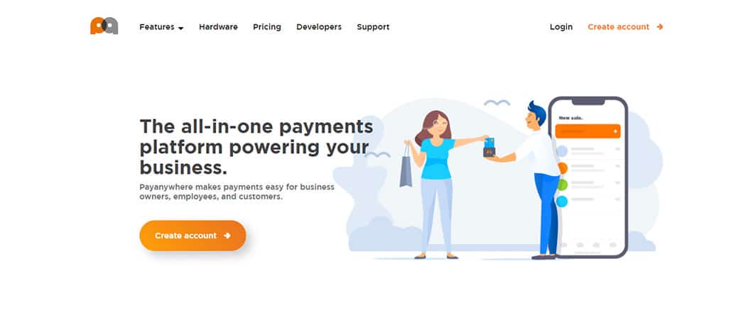One of the advantages that Payanywhere has over other credit card scanner apps is that it has features like split payments, tips, and open tabs.