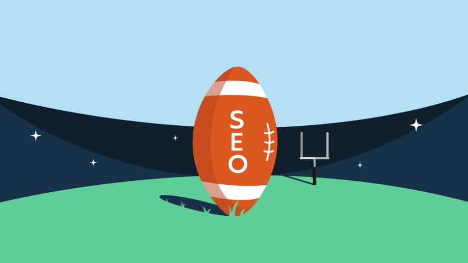 SEO football and goal post