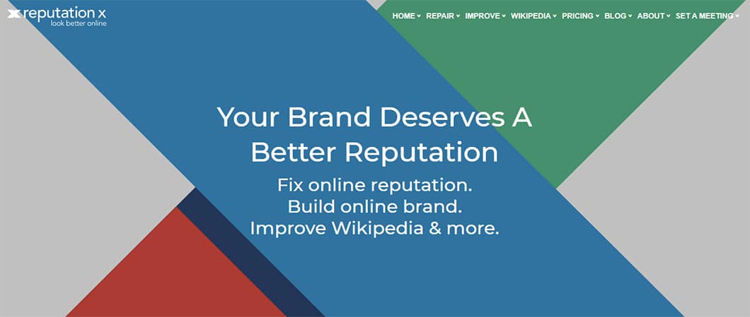 Reputation X promises to help you fix your online reputation and build an online brand.