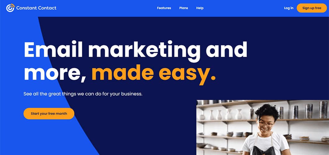 Constant Contact focuses on helping you engage more customers through email campaigns.
