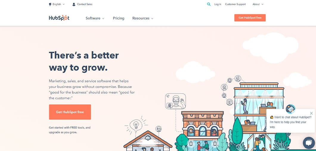 HubSpot is an all-in-one customer-relationship-management software service for businesses of all sizes.