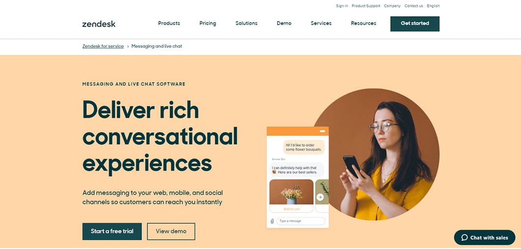 Zendesk provides customer service solutions such as chatbots, online help centers and community forums.