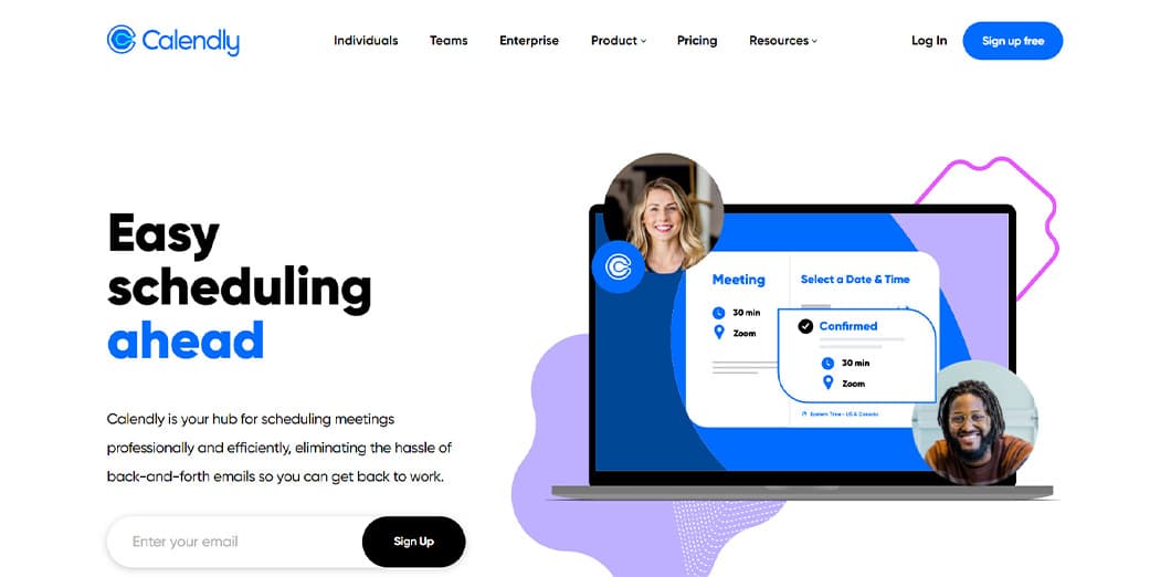 With Calendly, you can set the perfect times when you want to hold the meetings or consultations.